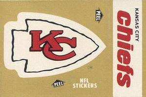 1982 Fleer Team Action - Stickers #NNO Kansas City Chiefs Logo Front