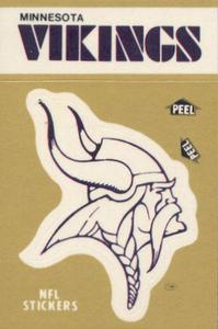 1982 Fleer Team Action - Stickers #NNO Minnesota Vikings Logo Front