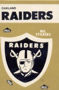 1982 Fleer Team Action - Stickers #NNO Oakland Raiders Logo Front