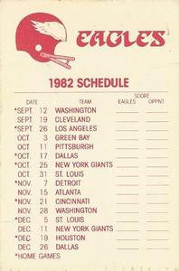 1982 Fleer Team Action - Stickers #NNO Philadelphia Eagles Helmet Back