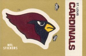 1982 Fleer Team Action - Stickers #NNO St. Louis Cardinals Logo Front