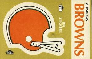 1983 Fleer Team Action - Stickers #NNO Cleveland Browns Helmet Front