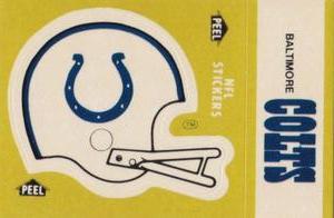 1983 Fleer Team Action - Stickers #NNO Baltimore Colts Helmet Front