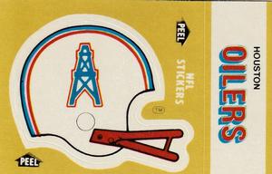 1983 Fleer Team Action - Stickers #NNO Houston Oilers Helmet Front