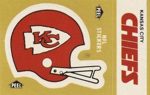 1983 Fleer Team Action - Stickers #NNO Kansas City Chiefs Helmet Front