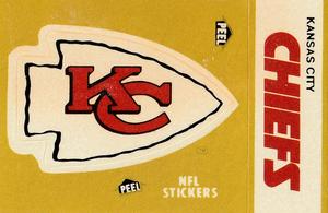 1983 Fleer Team Action - Stickers #NNO Kansas City Chiefs Logo Front