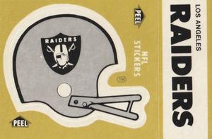 1983 Fleer Team Action - Stickers #NNO Los Angeles Raiders Helmet Front