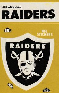 1983 Fleer Team Action - Stickers #NNO Los Angeles Raiders Logo Front