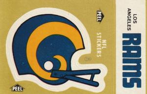 1983 Fleer Team Action - Stickers #NNO Los Angeles Rams Helmet Front