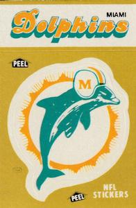1983 Fleer Team Action - Stickers #NNO Miami Dolphins Logo Front