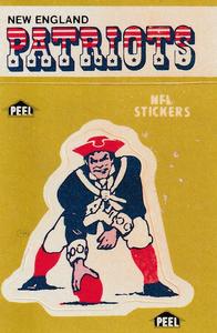1983 Fleer Team Action - Stickers #NNO New England Patriots Logo Front