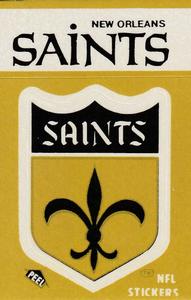 1983 Fleer Team Action - Stickers #NNO New Orleans Saints Logo Front