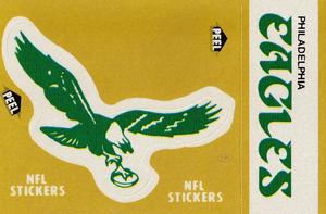 1983 Fleer Team Action - Stickers #NNO Philadelphia Eagles Logo Front