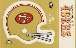1983 Fleer Team Action - Stickers #NNO San Francisco 49ers Helmet Front