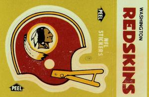 1983 Fleer Team Action - Stickers #NNO Washington Redskins Helmet Front