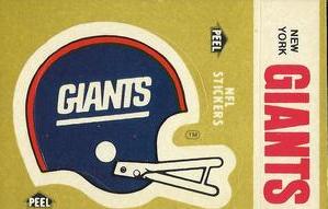 1983 Fleer Team Action - Stickers #NNO New York Giants Helmet Front
