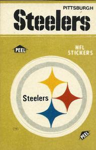 1983 Fleer Team Action - Stickers #NNO Pittsburgh Steelers Logo Front