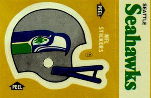 1983 Fleer Team Action - Stickers #NNO Seattle Seahawks Helmet Front