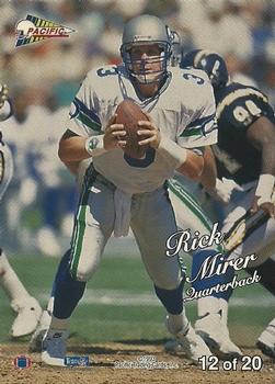 1993 Pacific - Silver Prism #12 Rick Mirer Back