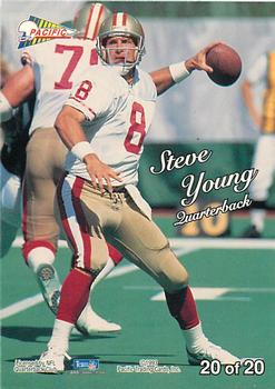 1993 Pacific - Silver Prism #20 Steve Young Back