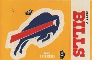1984 Fleer Team Action - Stickers #NNO Buffalo Bills Logo Front