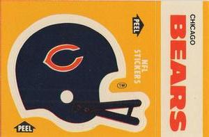 1984 Fleer Team Action - Stickers #NNO Chicago Bears Helmet Front