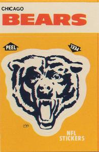 1984 Fleer Team Action - Stickers #NNO Chicago Bears Logo Front