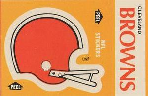 1984 Fleer Team Action - Stickers #NNO Cleveland Browns Helmet Front