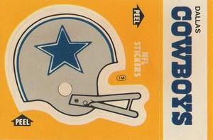 1984 Fleer Team Action - Stickers #NNO Dallas Cowboys Helmet Front