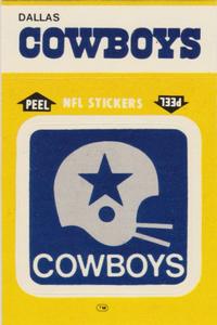 1984 Fleer Team Action - Stickers #NNO Dallas Cowboys Logo Front