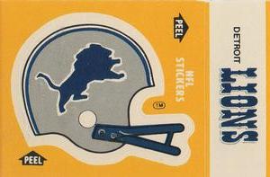 1984 Fleer Team Action - Stickers #NNO Detroit Lions Helmet Front