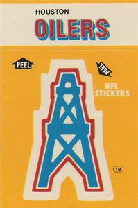 1984 Fleer Team Action - Stickers #NNO Houston Oilers Logo Front