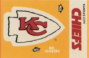 1984 Fleer Team Action - Stickers #NNO Kansas City Chiefs Logo Front