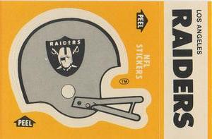 1984 Fleer Team Action - Stickers #NNO Los Angeles Raiders Helmet Front