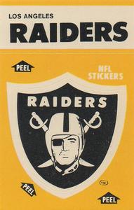 1984 Fleer Team Action - Stickers #NNO Los Angeles Raiders Logo Front