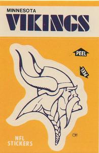 1984 Fleer Team Action - Stickers #NNO Minnesota Vikings Logo Front