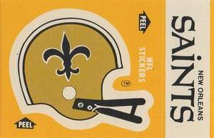 1984 Fleer Team Action - Stickers #NNO New Orleans Saints Helmet Front