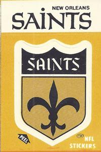 1984 Fleer Team Action - Stickers #NNO New Orleans Saints Logo Front