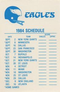 1984 Fleer Team Action - Stickers #NNO Philadelphia Eagles Helmet Back