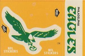 1984 Fleer Team Action - Stickers #NNO Philadelphia Eagles Logo Front