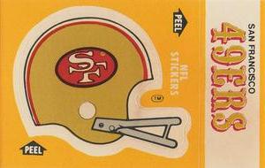 1984 Fleer Team Action - Stickers #NNO San Francisco 49ers Helmet Front