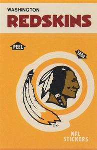 1984 Fleer Team Action - Stickers #NNO Washington Redskins Logo Front