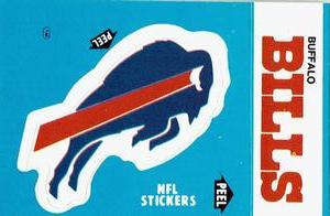 1985 Fleer Team Action - Stickers #NNO Buffalo Bills Logo Front