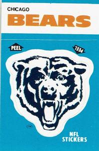 1985 Fleer Team Action - Stickers #NNO Chicago Bears Logo Front