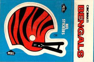 1985 Fleer Team Action - Stickers #NNO Cincinnati Bengals Helmet Front