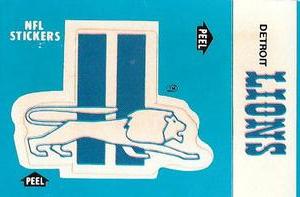 1985 Fleer Team Action - Stickers #NNO Detroit Lions Logo Front