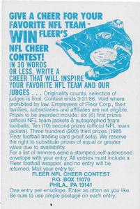 1985 Fleer Team Action - Stickers #NNO Green Bay Packers Helmet Back