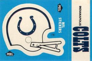 1985 Fleer Team Action - Stickers #NNO Indianapolis Colts Helmet Front