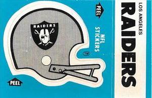 1985 Fleer Team Action - Stickers #NNO Los Angeles Raiders Helmet Front
