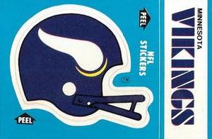 1985 Fleer Team Action - Stickers #NNO Minnesota Vikings Helmet Front